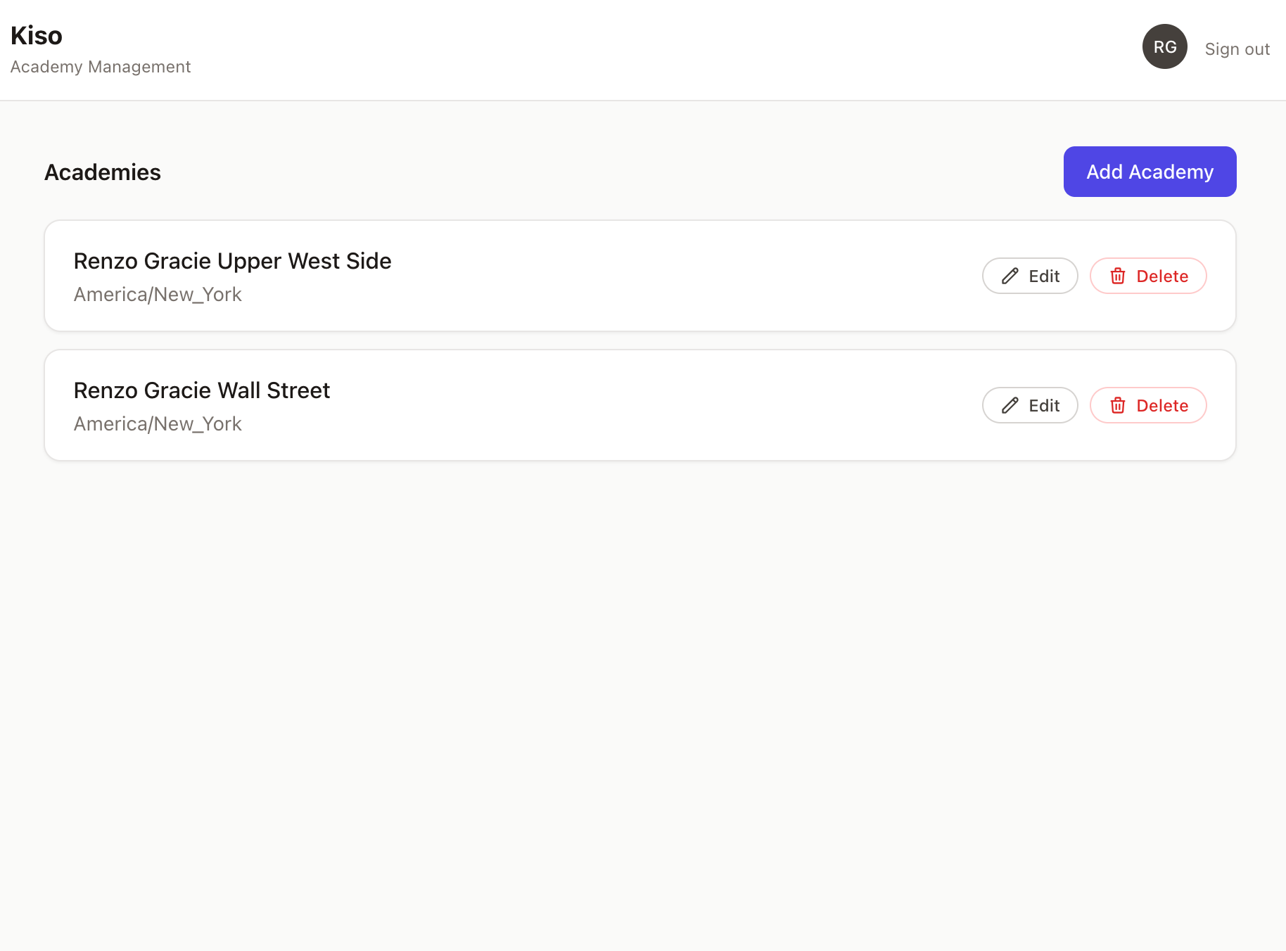 Kiso multi-academy organization view