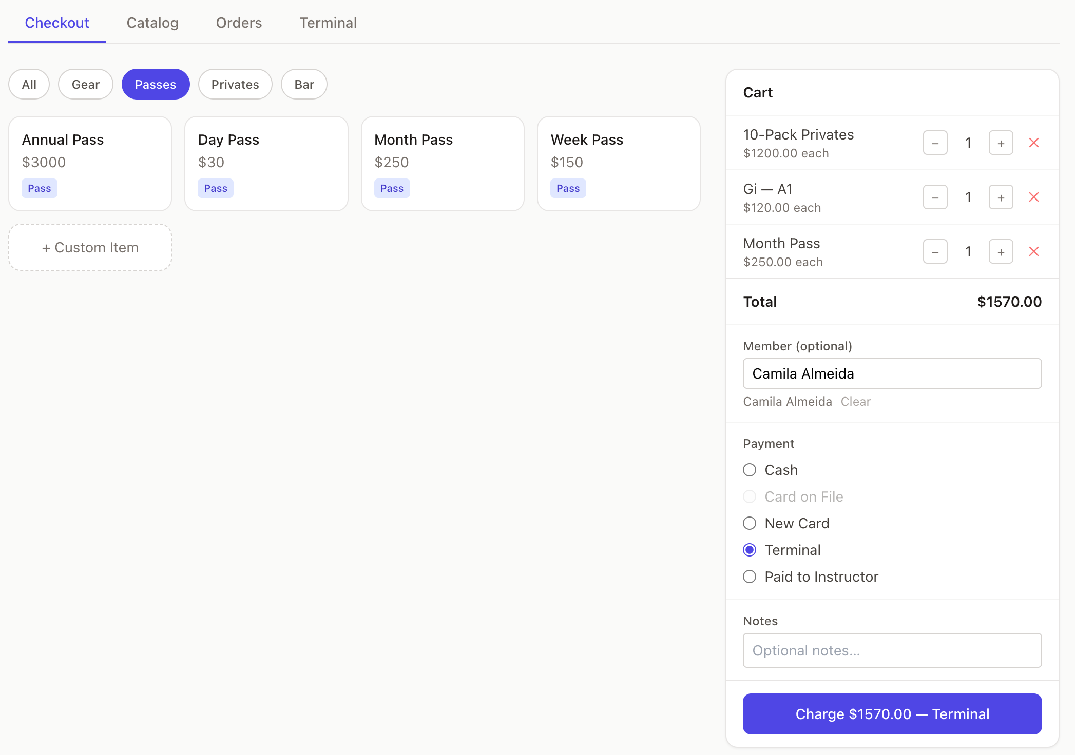 Kiso pro shop and point of sale
